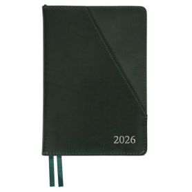 Щоденник датований Leo planner 2026 А-5 Whisky зелений, тверда обкладинка, кремовий папір