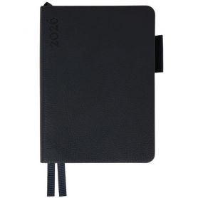 Щоденник датований Leo planner 2026 А-6 Binario синій гнучка обкладинка, крем.папір