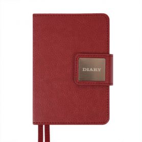 Щоденник датований Leo planner 2026 А-6 Chiara бордо, тверда обкладинка, кремовий папір