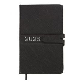 Щоденник датований Buromax 2026 А-6 Belle тверда обкладинка, кремовий папір, чорний