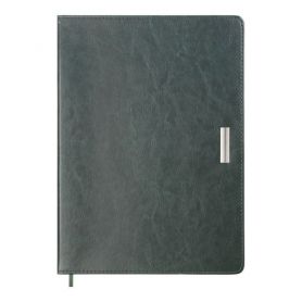 Ежедневник датированный Buromax 2026 А-4 Salerno интегральная обложка, кремовая бумага, зеленый