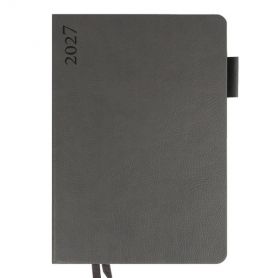Щоденник датований Leo planner 2027 А-5 Binario графіт, гнучка обкладинка, кремовий папір Щоденник датований Leo planner 2027 А-5 Binario графіт, гнучка обкладинка, кремовий папір