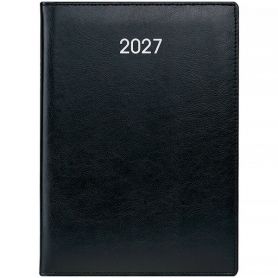 Ежедневник датированный Brunnen 2027 Стандарт Soft черный, серебряное тиснение