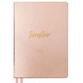 Щоденник А-5 160аркушів лінія тверда обкладинка, білий папір Sunshine YES