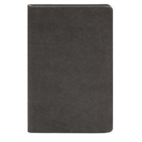 Щоденник А-5 128арк лінія, штучна шкіра Nadir, сірий