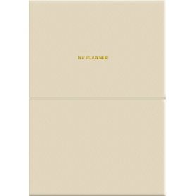Тижневик на гумці А-5 104арк гнучка обкл. PU, капучіно, кремовий блок лінія Тижневик на гумці А-5 104арк гнучка обкл. PU, капучіно, кремовий блок лінія