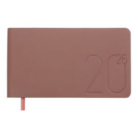 Тижневик датований Buromax 2026 А-6 горизонтальний Morandi style кремовий папір, мідний