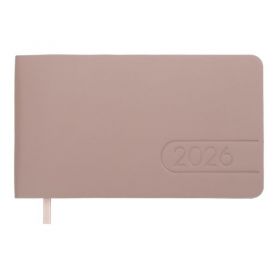 Тижневик датований Buromax 2026 А-6 горизонтальний Light Morandi кремовий папір, какао