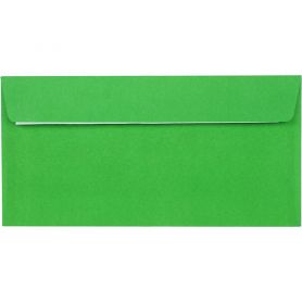 Конверт Е65 СКЛ отрывная лента 80г зеленый упаковка 25шт в п/эт