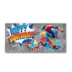 Открытка-конверт для денег №2829 Happy birthday ФП