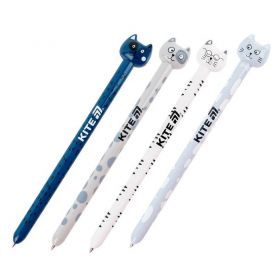 Ручка кулькова Kite Funny cat, автоматична, 0.7 синя Ручка кулькова Kite Funny cat, автоматична, 0.7 синя