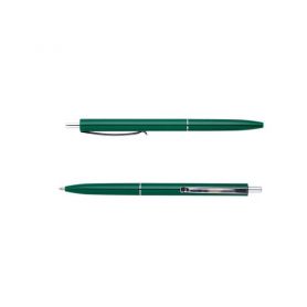 Ручка шариковая Buromax COLOR автоматическая, зеленый корпус, синяя