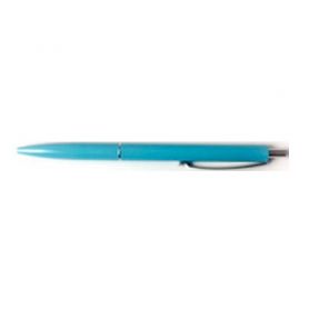 Ручка кулькова SHN K15 автоматична, металевий кліп, блакитний корпус, синя