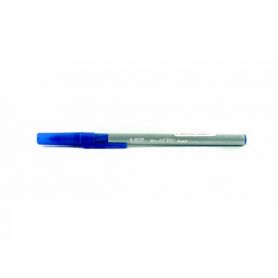 Ручка масляна BIC Round Stic Exact гумовий грип синя, блістер 4шт, ЦІНА ЗА ШТУКУ