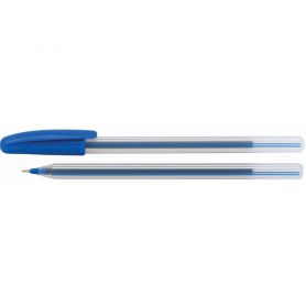 Ручка масляная Economix LINE одноразовая 0,7мм синяя