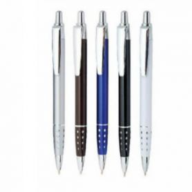 Ручка масляная Digno Polo SKC Black автоматическая, металлический корпус, синя