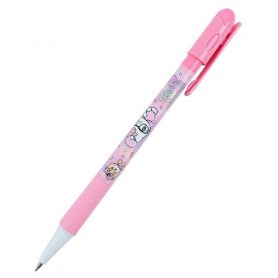 Ручка масляная Kite Hello Kitty прорезиненный грип, синяя