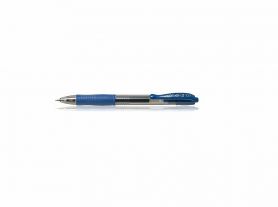 Ручка гелева Pilot G-2 0,7мм автоматична, гумовий грип, синя