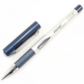 Ручка гелева Piano Octava гумовий грип, метал. кліп, синя