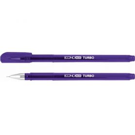 Ручка гелева Economix Turbo тонований пластиковий корпус 0,5мм фіолетова