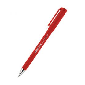 Ручка гелевая Axent Delta прорезиненный корпус, красная