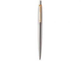 Ручка кулькова Parker Jotter 17 стальна з позолотою
