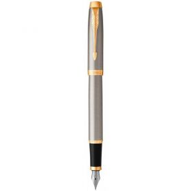 Ручка перова Parker IM 17 Brushed Metal латунь з позолотою
