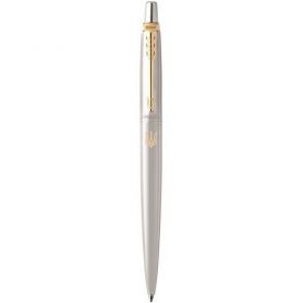Ручка кулькова Parker Jotter 17 стальна з позолотою Тризуб золотий