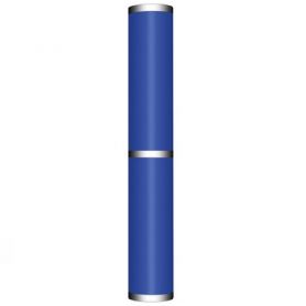 Футляр для 1 ручки, металлический, форма-тубус, синий