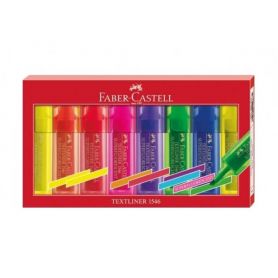 Набір маркерів текстових Faber-Castell Textliner 7+1жовтий в пластиковому футлярі 1-5мм