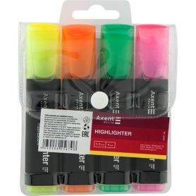 Набір маркерів текстових Axent Delta 4 кольори в пластиковому футлярі 1-5мм