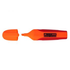 Маркер текстовый Buromax NEON оранжевый с резиновыми вставками 2-4мм