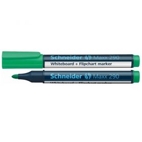 Маркер для досок сухостираємих Schneider 1-3мм круглый зеленый