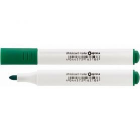 Маркер для дошок сухостираємих Optima 2-3мм тригранний зелений