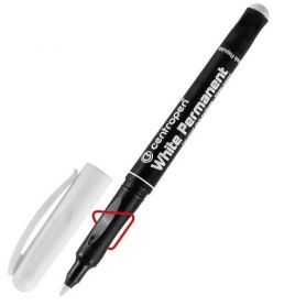 Маркер специальный Centropen White Permanent 1,2мм белый