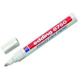 Маркер специальный Edding Industry Paint (лак-маркер для агрессивных поверхностей) 2-4мм белый