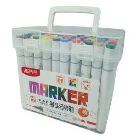 Набор маркеров sketch в пластиковом боксе 60шт Aodemei Marker