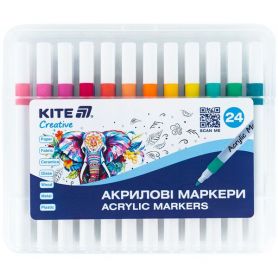Набір маркерів sketch акрил 24шт Kite Creative