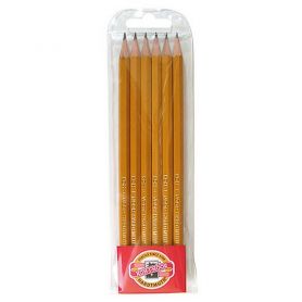 Набір олівців графітних KOH-I-NOOR 6 шт. 2Н-2В