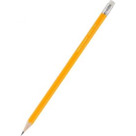 Олівець графітний Axent Delta HB жовтий з гумкою