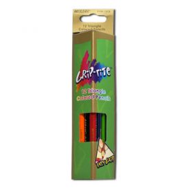 Олівці кольорові 12шт Marco Grip-rite трикутні