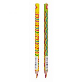 Олівець кольоровий YES Jumbo Rainbow з шестиколірним грифелем, трикутний