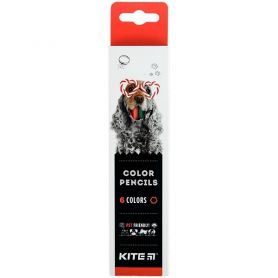 Олівці кольорові 06шт Kite Dogs