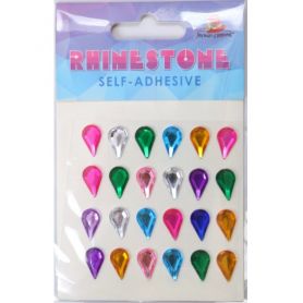 Набір стразів на клейовій основі Краплі 24шт