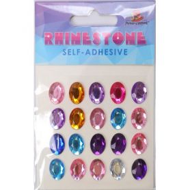 Набір стразів на клейовій основі Овальні 24шт