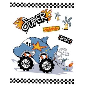 Набір картина з алмазної мозаїки (вибірковою)15х20см Машина-дельфін Набір картина з алмазної мозаїки (вибірковою)15х20см Машина-дельфін