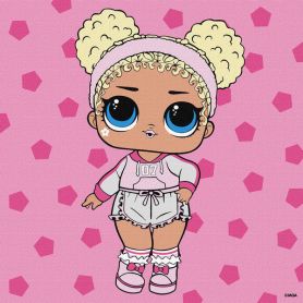 Картина по номерах 25х25см L.O.L Surprise! Game on. Flower Child