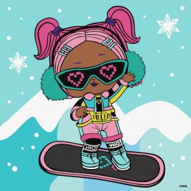 Картина по номерах 25х25см L.O.L. Surprise! Jolly Vibes. V.R.Q.T.