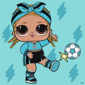 Картина по номерах 25х25см L.O.L Surprise! Game on. Kicks
