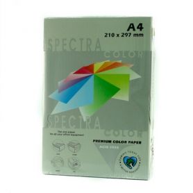Бумага цветная А-4 80г 100л интенсив серая Turquoise Spectra Color/Crystal Color Paper